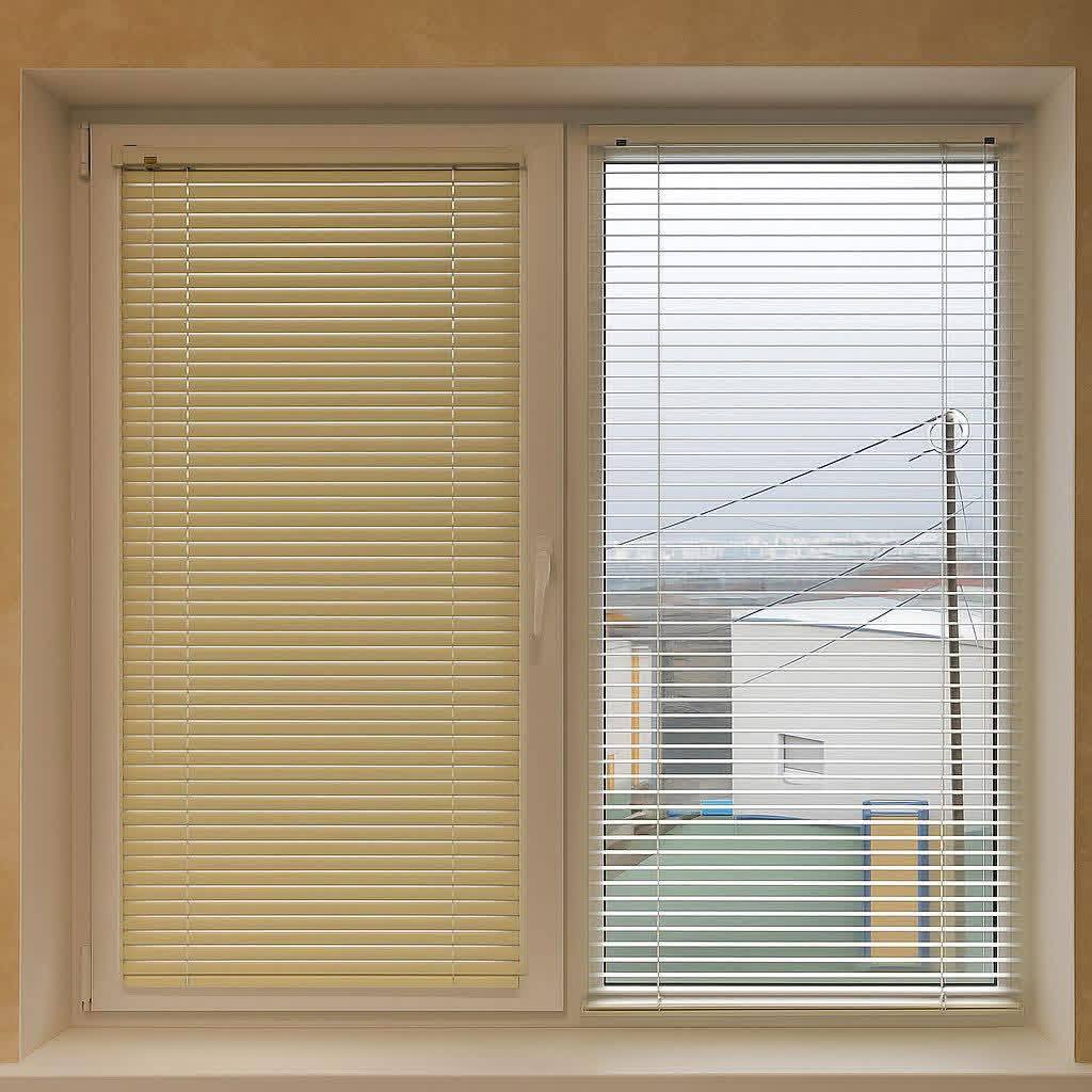 Horizontal blinds in a modern interior — view 1