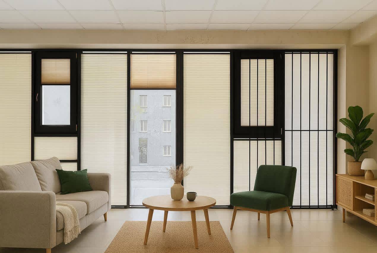 Pleated blinds in a modern interior — view 7