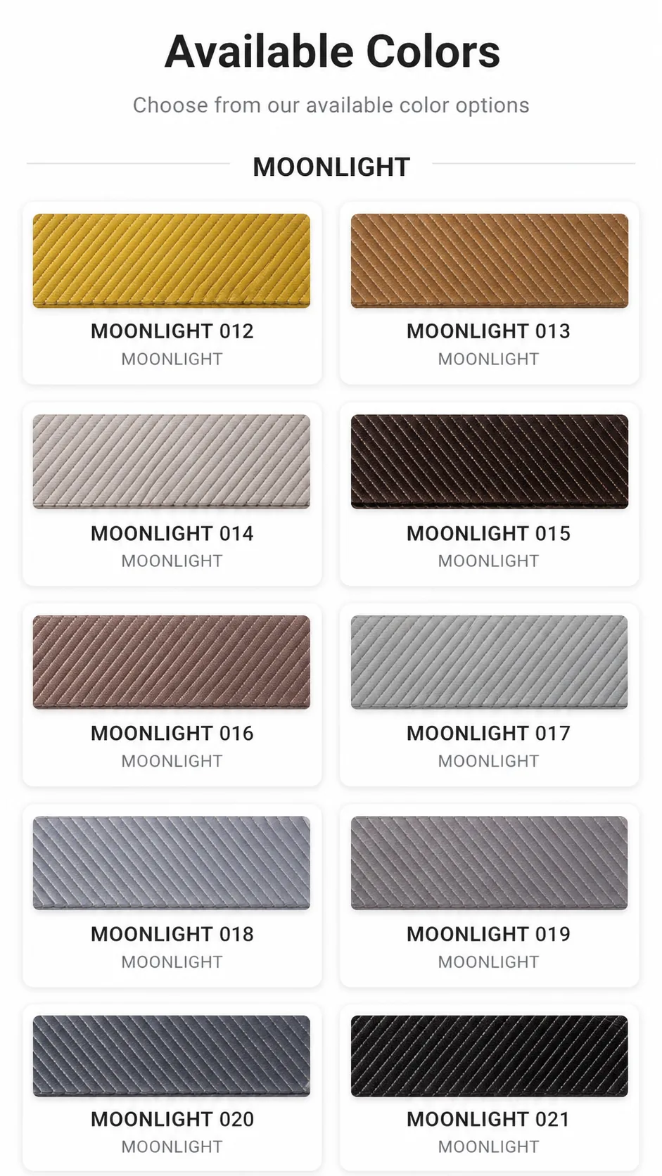 Pleated Blinds available color catalog page 10